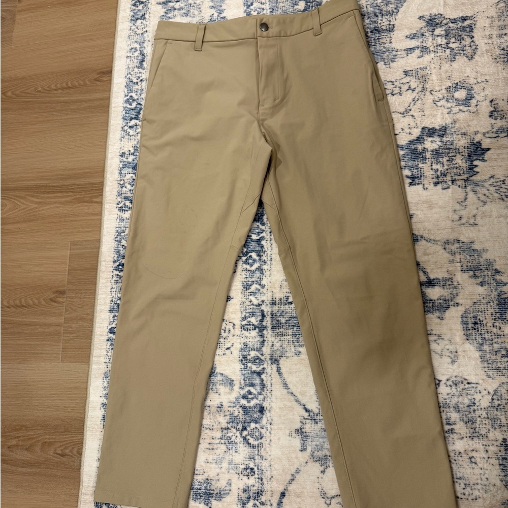 Men's Tan Lululemon Commission Pants